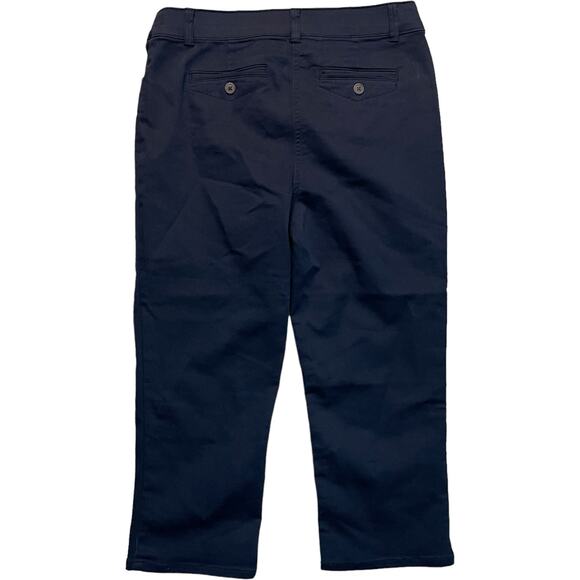 Violets & Roses Pedal Pusher Capri Pants Women’s 4/27 Navy Blue 20” Inseam NWOT - Picture 2 of 10